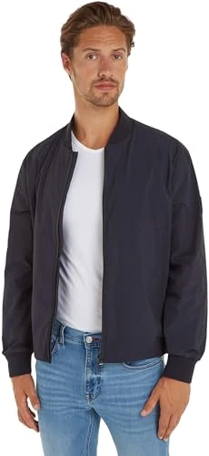 Men Bomber Jacket Portland for Transition Weather, Blue (Desert Sky), L
