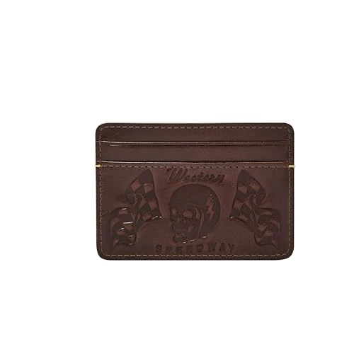 Men Bronson Card case, Dunkelbraun, One Size