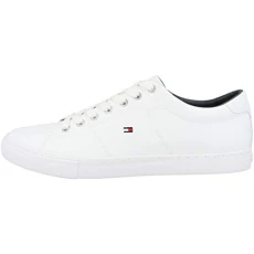 Men Essential Leather Trainers Cupsole, White (White), 42 EU