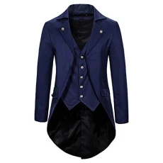 Men Jacket Winter Fancy Printed Unisex Tagless Loose Oversize Comfortable Jacket Coin Pocket Keyhole Neck Full Zip Stretch Solid Ultra Cotton Long Sleeve Shirt Navy