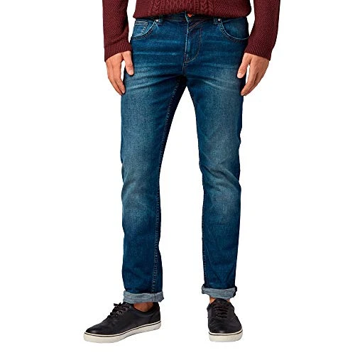 Men Jeans 202212 Aedan Straight, 10281 - Mid Stone Wash Denim, 36W / 32L