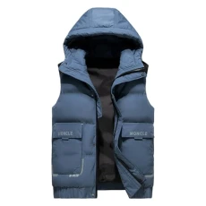Men Lightweight Gilet Water-Resistant Casual Down Vest Winter Warm Loose Puffer Vest Blue XL Men Lightweight Gilet Water-Resistant Casual Down Vest Winter Warm Loose Puffer Vest Blue XL