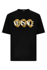 Men Logo print T-shirt Black Size