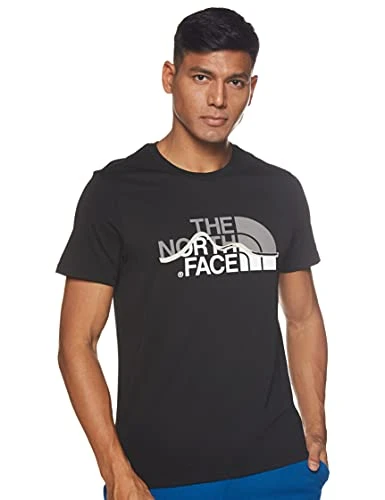 Men Mountain Line Short Sleeve T-Shirt - Tnf Black, Small