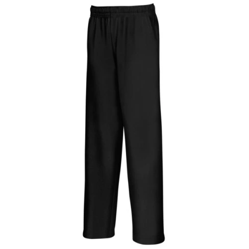 Men Open Hem Lightweight Jog Pants, Black, Medium