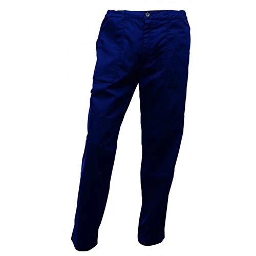 Men Professional Pro Action Hardwearing Water Repellent Multi Pocket Trousers - Navy, Size: 46"