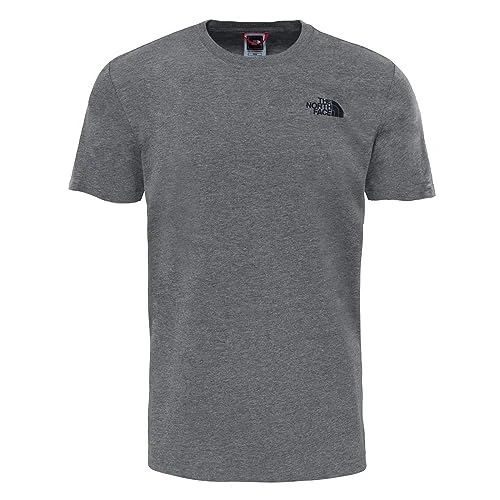 Men Red Box T-Shirt - Mid Grey, Medium