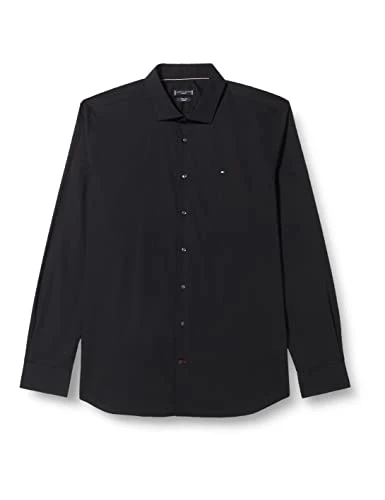 Men Shirt Long-Sleeve, Black (Black), 37