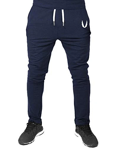 Men Sportpants Sweatpants Elastic Trouser Cargo Logo Decor Gym Legging Practical Fashion Sport Soft 