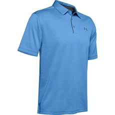 Men Tech, Lightweight and Breathable Polo T Shirt for Men, Comfortable Short Sleeve Polo Shirt