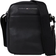 Men TH City Mini Reporter Shoulder Bag Small, Black (Black), One Size
