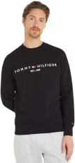 Men Tommy Logo Sweatshirt without Hood, Black (Black), L