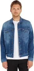 Men Trucker Jacket Denim Stretch, Blue (Wilson Mid Blue Stretch), L Men Trucker Jacket Denim Stretch, Blue (Wilson Mid Blue Stretch), L