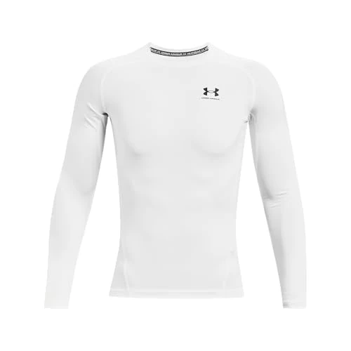 Men UA HG Armour Comp LS, Long-Sleeve Sports Top, Breathable Long-Sleeved Top for Men