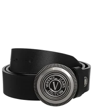 men V-emblem belt black 34 inch