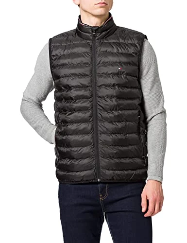 Men Vest Padded, Black (Black), M