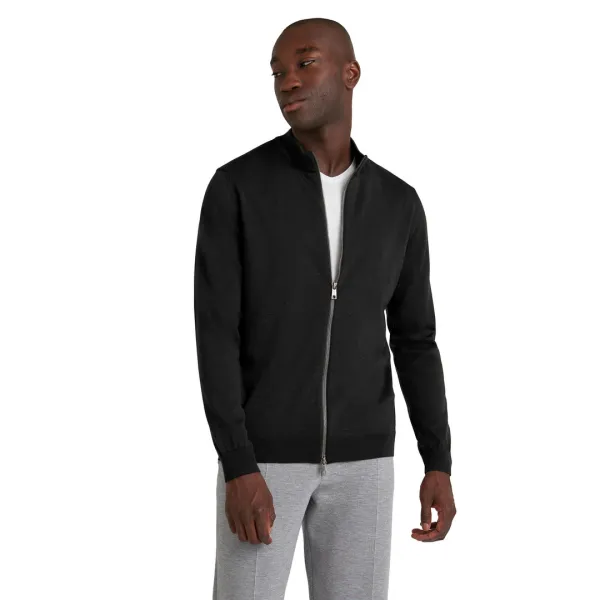 Men Zip jacket - Black
