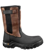 Men's 10" Wellington Waterproof Leather Pull On Boot CMF1391, Brown Oil Tan/Black Coated, 10.5 W US Men's 10" Wellington Waterproof Leather Pull On Boot CMF1391, Brown Oil Tan/Black Coated, 10.5 W US