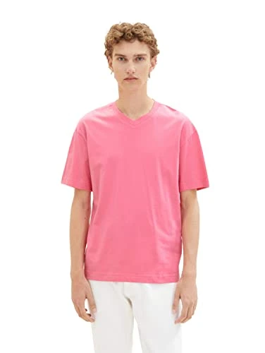 Men's 1036449 Relaxed Fit V-Neck T-Shirt, 31645-Summertime Pink, XS