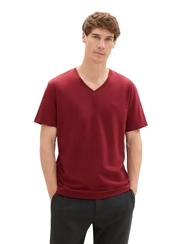 Men's 1037270 T-Shirt, 13721-Burgundy Dark Red, L