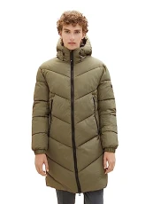 Men's 1037389 Puffer winter parka with Hood, 10415 Dusty Olive Green, XXL