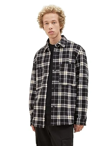 Men's 1037495 Jacket, 32685-black White Classic Check, XL