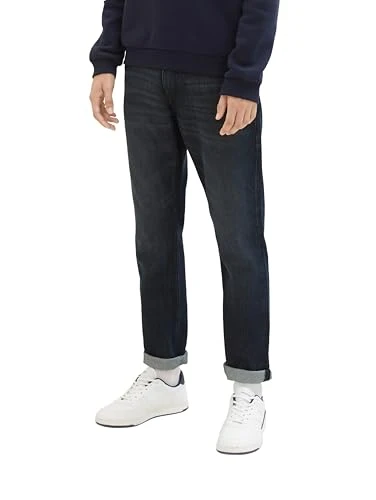 Men's 1039375 Aedan Straight Jeans, 10134-Blue Denim Dark Wash, 30 W/32 L