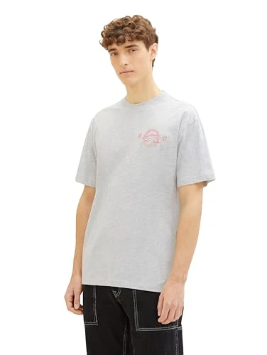 Men's 1039586 T-Shirt, 15398 Light Stone Grey Melange, M