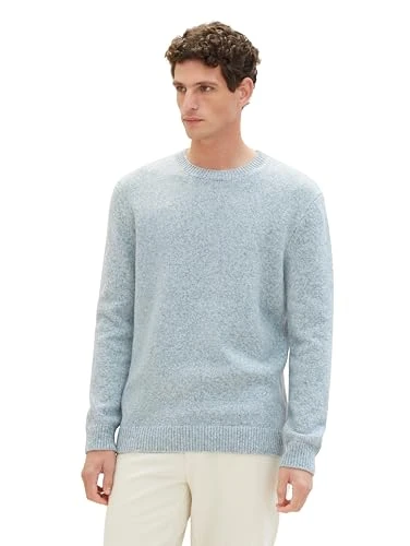 Men's 1039700 Sweater, 34186 – Mint Grey White Twotone, XXXL