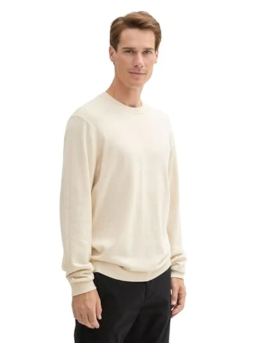 Men's 1043266 Pullover Sweater, 36305-Sand White Melange, XXL