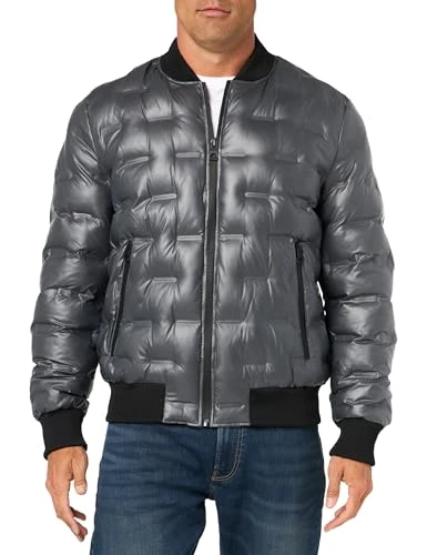 Men's 111ap219 Bomber Jacket, Blue, XXL