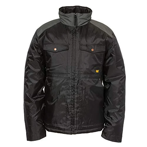 mens 1310055 Harvest Jacket Work Utility Outerwear - black - Large