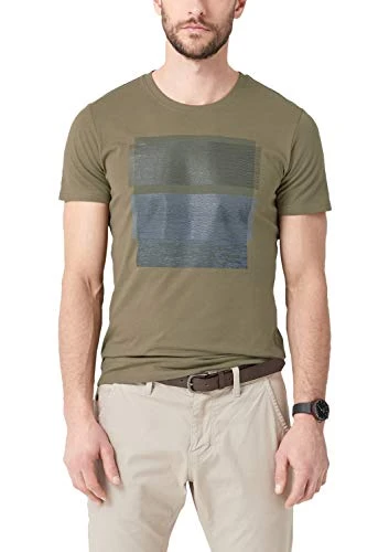 Men's 13.903.32.3890 T-Shirt, Green (Stained Oak 7730), Large