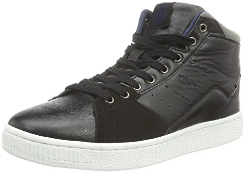 Mens 20701573 Hi-Top Trainers Black Size: 40