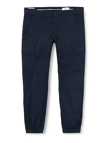 Men's 2139669 Cargo Trousers, Blue, 38 W/32 L