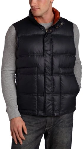Men's 27" Rip Stop Nylon Down Vest, Navy, S