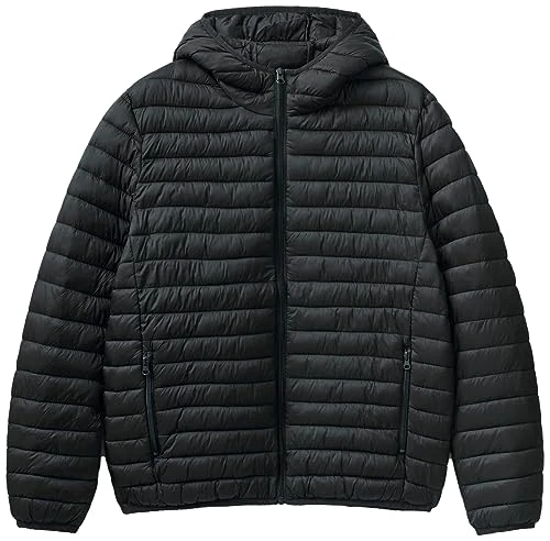 Men's 2ba2un02o Short down jacket, Black 100, XL