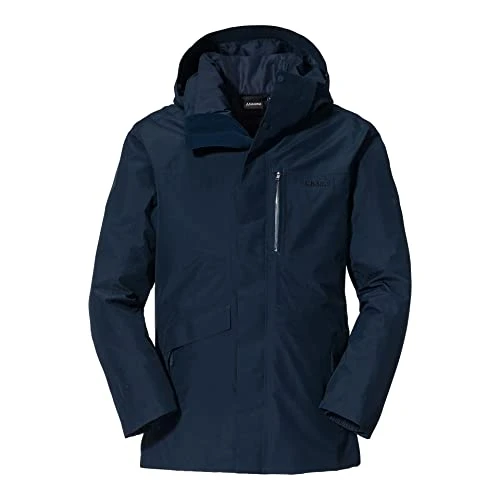 Men's 3-in-1 Warsaw M Windproof and Waterproof Winter, Parka Made of Gore-Tex with Padded, Zip-Off I