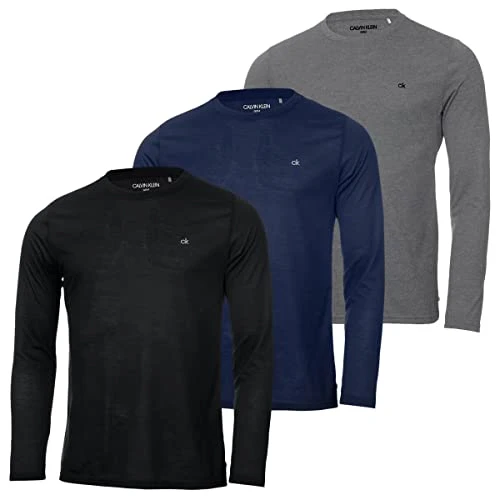 Mens 3 Pack T-Shirt - Black/Navy/Silver - XL