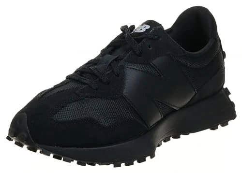 Mens 327 Trainers Runners Black/Black 6 (39.5)