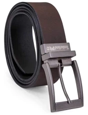 Men's 38mm Harness Roller Reversible Leather Belt, Brown/Black, 50