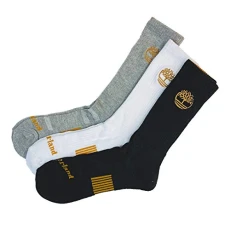 Men's 3PP Yellow Boot Logo HC Crew Socks, MULTI, M