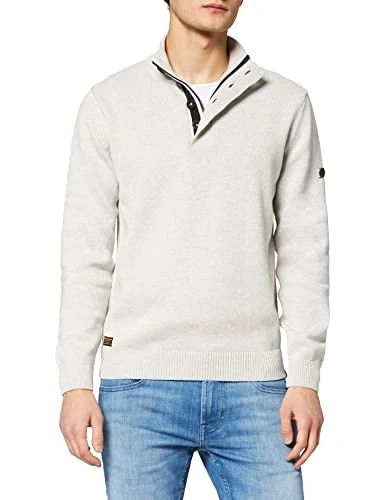 Men's 4095406k49 Sweater, steingrau, S