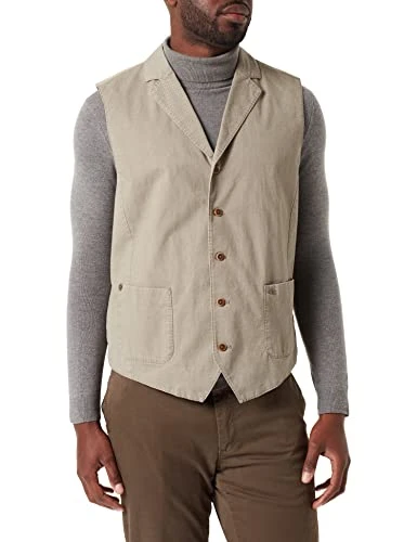Men's 451875 Waistcoat, Beige (Beige-Yellow 13), 54