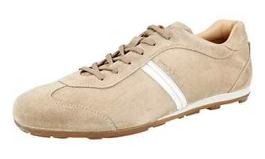 Men's 4E1965 L03 F0F24 Beige Leather Trainers/Sneaker UK 8 / EU 42 Men's 4E1965 L03 F0F24 Beige Leather Trainers/Sneaker UK 8 / EU 42