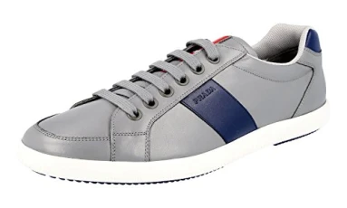 Men's 4E2845 6DT F0276 Grey Leather Trainers/Sneaker UK 9 / EU 43 Men's 4E2845 6DT F0276 Grey Leather Trainers/Sneaker UK 9 / EU 43