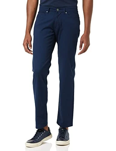 Men's 5 Pocket Cargo Stretch Light Trouser Pant, Blue (Dark Navy), W30 (Size: Xs)