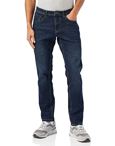 Men's 5-Pocket Houston Straight Jeans, Blue (Mid Blue Used 41), W34/L30 (Size: 34/30)