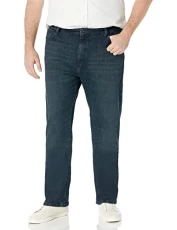 Men's 5 Pocket Straight Fit Stretch Jean, Pure Adriatic Sea Wash, 42W 30L