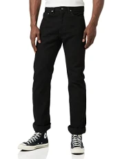 Men's 505 Regular Fit Jeans, Black, 34W / 32L
